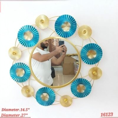 Luxury Floral-Inspired Metal Wall Mirror Metal Wall Mirror