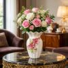 Premium Handcrafted White Ceramic Flower Vase