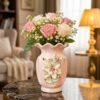 Premium Handcrafted Pink Ceramic Flower Vase