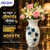 Elegant Pearlescent Ceramic Flower Vase