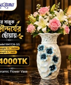 Elegant Pearlescent Ceramic Flower Vase