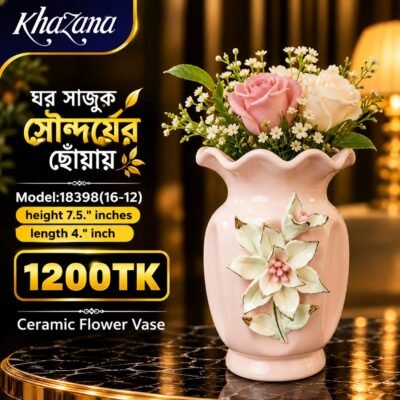Premium Handcrafted Pink Ceramic Flower Vase