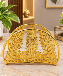 Luxury Golden Metal Napkin & Tissue Holder