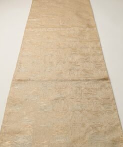 Minimalist Geometric Jacquard Table Runner with Tassel