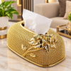 Floral Embossed Tissue Box Cover