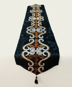 Royal Velvet Embroidered Damask Table Runner