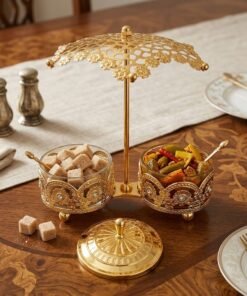 Sport Shop Luxury Umbrella Canopy Twin Sugar Pot andCondiment Server Set