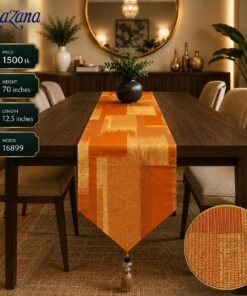 Luxury Modern Geometric Jacquard Table Runner