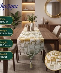 Mega Shop Modern Geometric Jacquard Table Runner