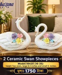 Mega Shop Ceramic Swan Couple Showpiece Set