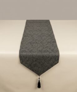 Modern Textured Feather Jacquard Table Runner