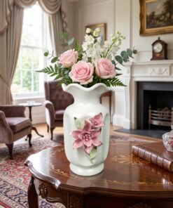 Decorative 3D Floral Ceramic Flower Vase