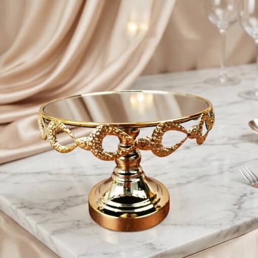 Gold Metal Cake Stand