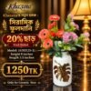 Luxury Golden Leaf White Ceramic Vase Collection