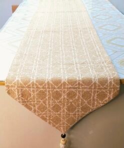Modern Geometric Woven Table Runner Modern Geometric Woven Table Runner