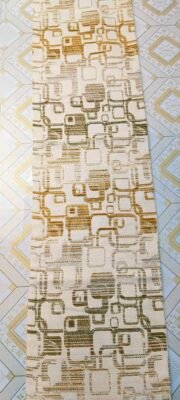 Modern Geometric Jacquard Table Runner