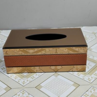 Luxury Gold Mirror Segmented Tissue Box Cover
