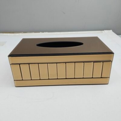 Luxury Gold Mirror Segmented Tissue Box Cover