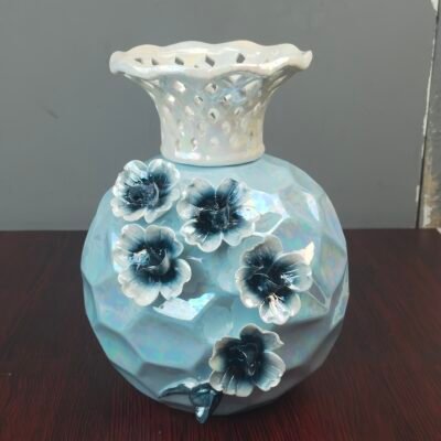 Decorative 3D Floral Ceramic Flower Vase