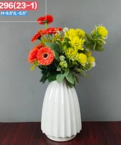 Premium Ribbed Ceramic Flower Vase Premium Ribbed Ceramic Flower Vase