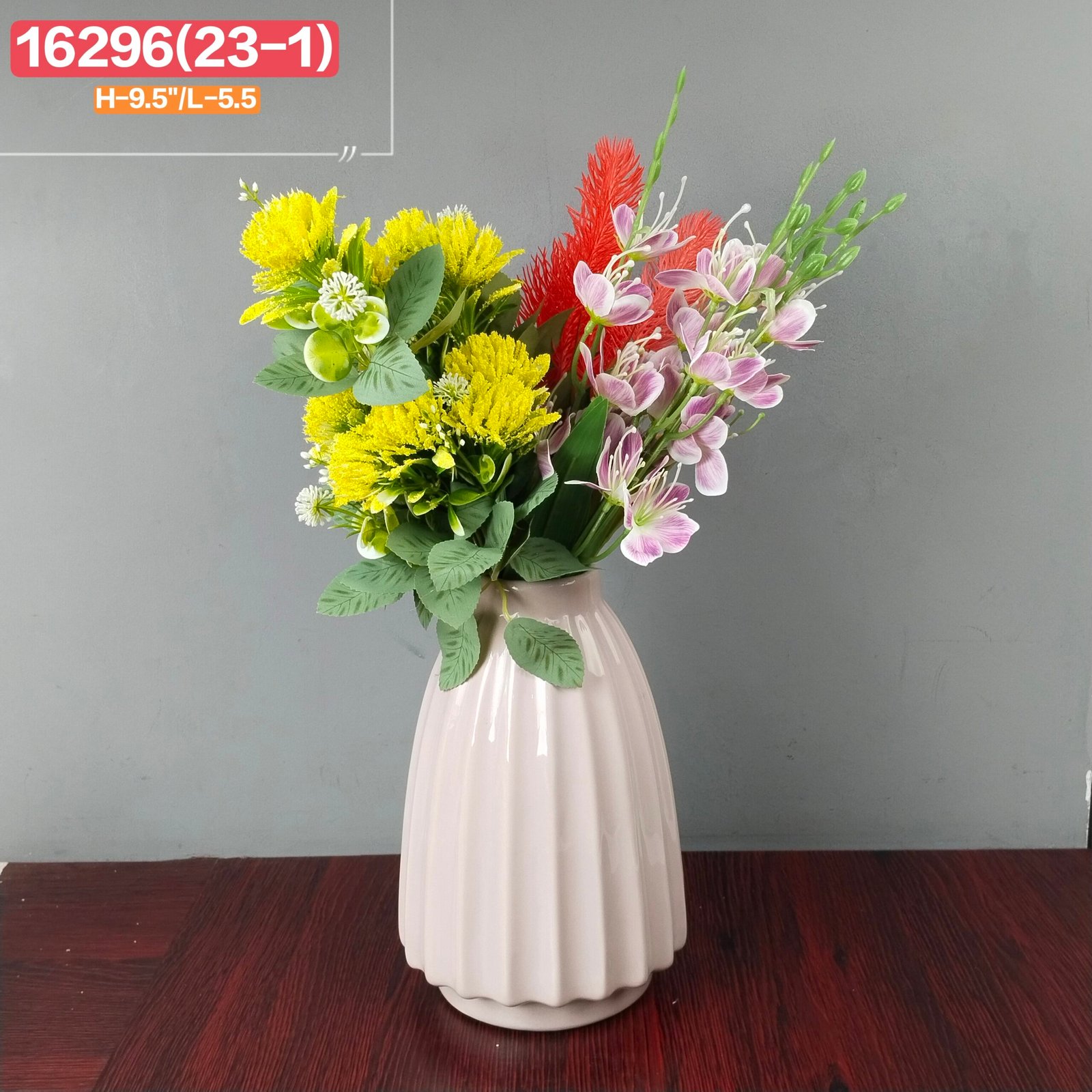 Premium Ribbed Ceramic Flower Vase Premium Ribbed Ceramic Flower Vase