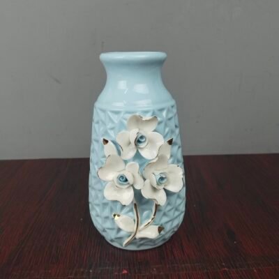 Decorative 3D Floral Ceramic Flower Vase Modern Home Decor Decorative 3D Floral Ceramic Flower Vase Modern Home Decor