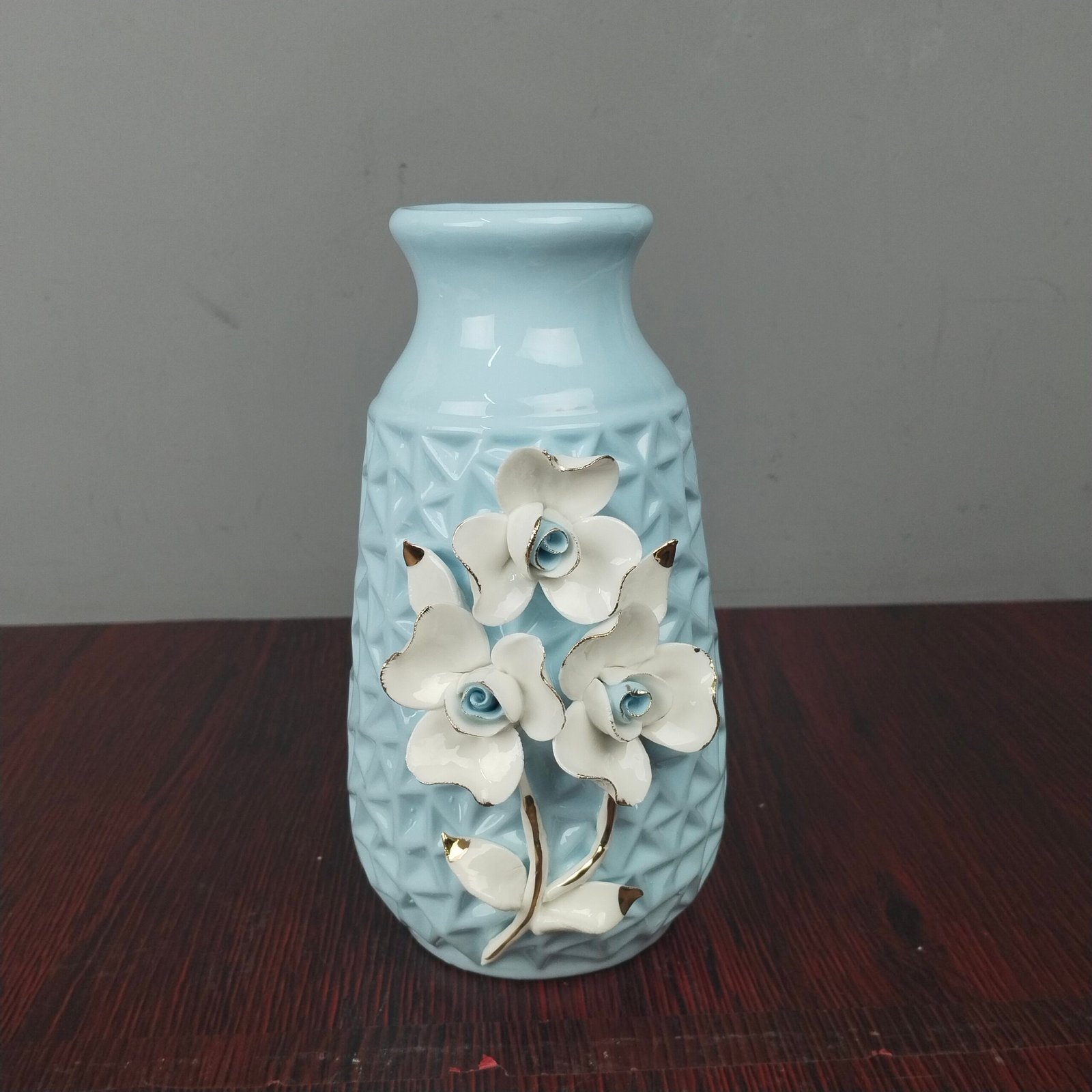 Decorative 3D Floral Ceramic Flower Vase Modern Home Decor Decorative 3D Floral Ceramic Flower Vase Modern Home Decor