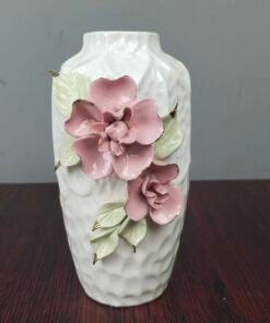 Decorative 3D Floral Ceramic Flower Vase