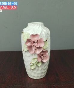 Decorative 3D Floral Ceramic Flower Vase