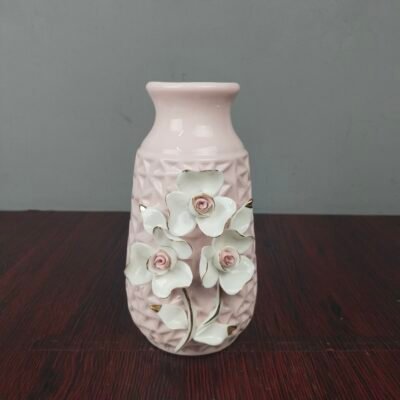 Decorative 3D Floral Ceramic Flower Vase