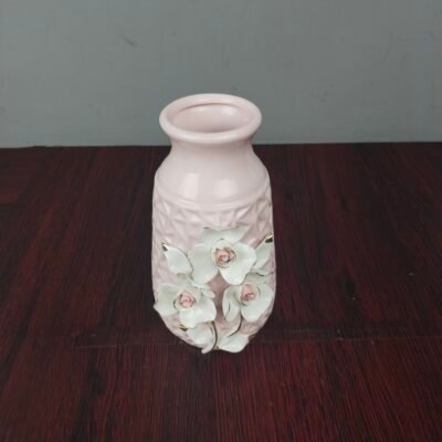 Decorative 3D Floral Ceramic Flower Vase