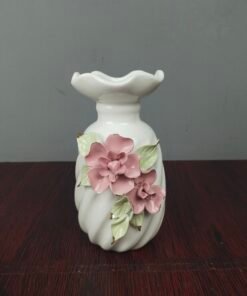 Decorative 3D Floral Ceramic Flower Vase