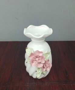 Decorative 3D Floral Ceramic Flower Vase