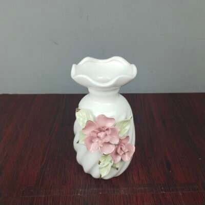 Decorative 3D Floral Ceramic Flower Vase