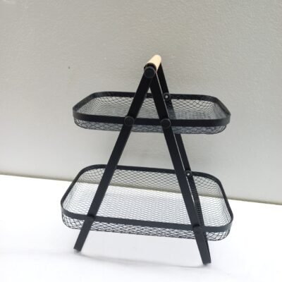 2Tier Countertop Metal Fruit and Vegetable Basket