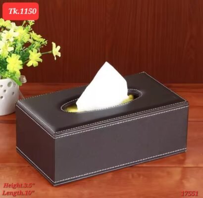 PU Leather Rectangular Tissue Box Cover