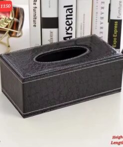 Premium Crocodile Texture PU Leather Tissue Box Cover
