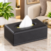 PU Leather Rectangular Tissue Box Cover