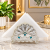 Vintage Royal Silver Metal Napkin Holder