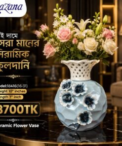 Decorative 3D Floral Ceramic Flower Vase