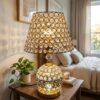 All Over Gold Crystal Table Lamp