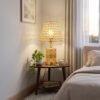 Luxury Patterned Gold Crystal Table Lamp