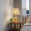 Luxury Patterned Gold Crystal Table Lamp