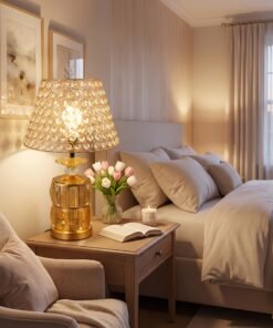 Luxury Golden Crystal Table Lamp