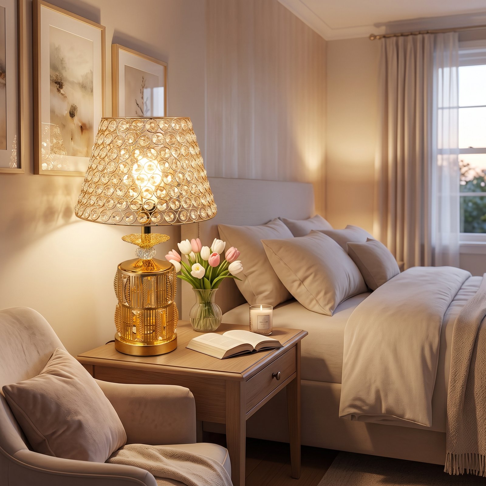 Luxury Golden Crystal Table Lamp Luxury Golden Crystal Table Lamp