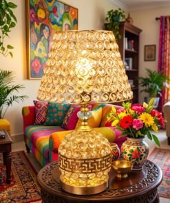 Luxury Golden Crystal Table Lamp