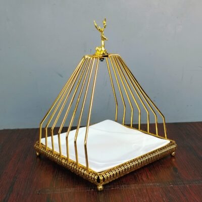Golden Deer Royal Ceramic Serving Tray Golden Deer Royal Ceramic Serving Tray