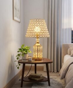 Luxury Gold Crystal Table Lamp