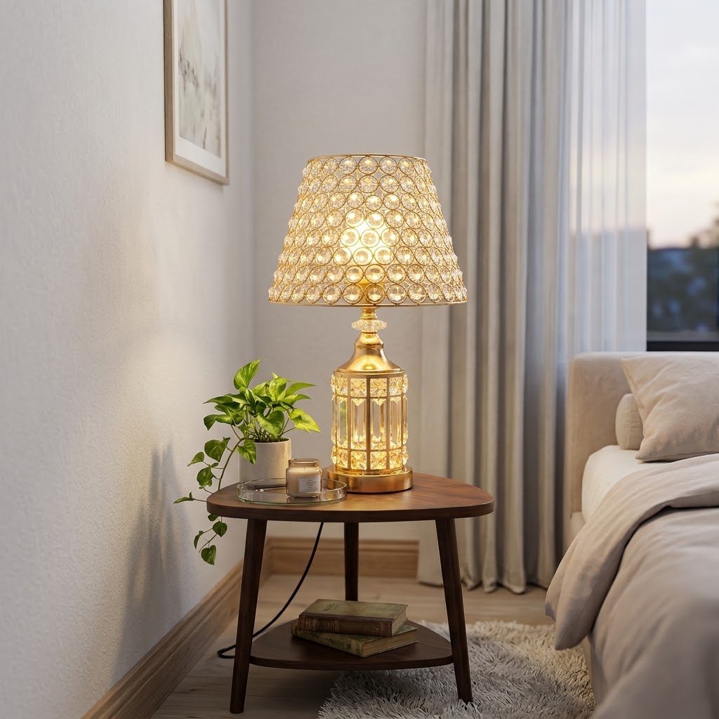 Luxury Gold Crystal Table Lamp Luxury Gold Crystal Table Lamp